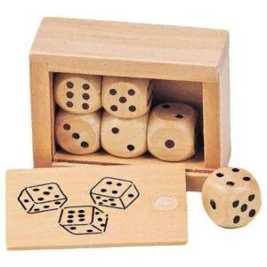 BOITE DE 6 DES - GOKI