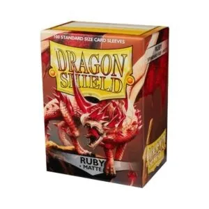 100 DRAGON SHIELD MATTE - RUBY