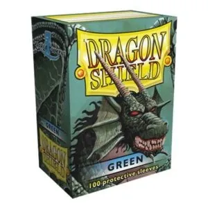 100 SLEEVES DRAGON SHIELD - GREEN