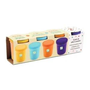 4 POTS DE PATE A MODELER NATURE