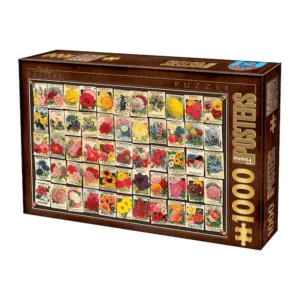 PUZZLE D-TOYS : FLEURS - 1000 PIECES