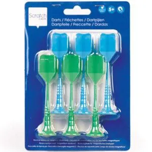 SET FLECHETTES MAGNETIQUES -BLEU VERT - SCRATCH