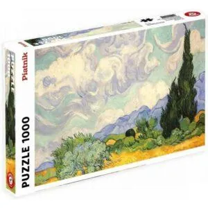 PUZZLE PIATNIK - V. VAN GOGH : CHAMP DE BLE AVEC CYPRES - 1000 PIECES