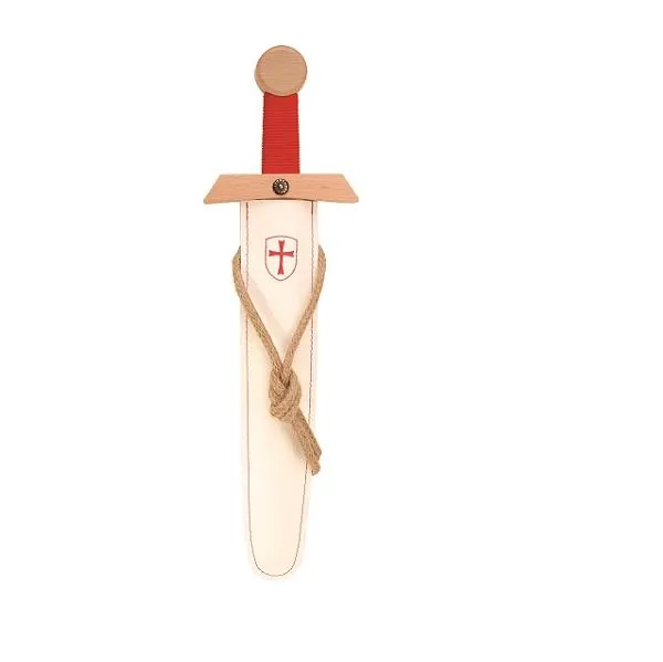 ÉPÉE TEMPLIER AVEC FOURREAU BLANC 50CM