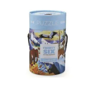 PUZZLE CROCODILE CREEK : ANIMAUX DE L'ERE GLACIERE - 100 PIECES