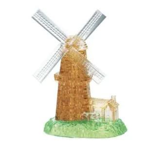 CRYSTAL PUZZLE DELUXE 3D : MOULIN A VENT - 64 PIECES