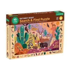 PUZZLE MUDPUPPY CHERCHE ET TROUVE : DESERT - 64 PIECES