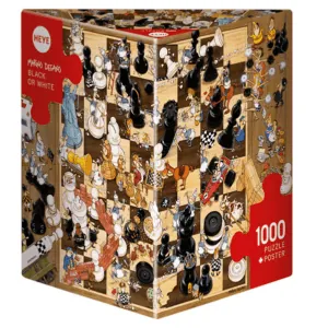 PUZZLE HEYE - S. DEGANO : Noir ou Blanc - 1000 pièces