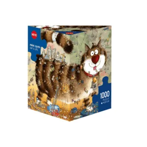 PUZZLE HEYE - S. DEGANO : La vie de chat - 1000 pièces