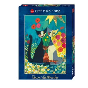 PUZZLE HEYE - R. WACHTMEISTER : Le parterre de fleurs - 1000 pièces