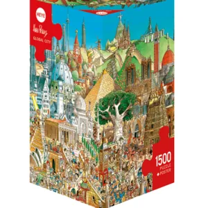PUZZLE HEYE - H. PRADES : Ville Mondiale - 1500 pièces