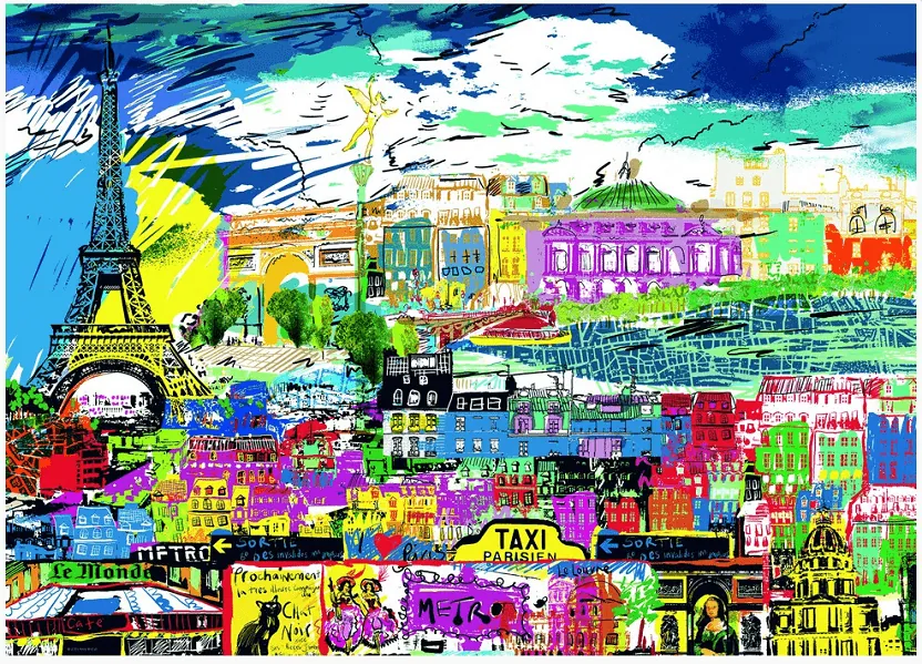 PUZZLE HEYE - K. McCALL : I love Paris! - 1000 pièces