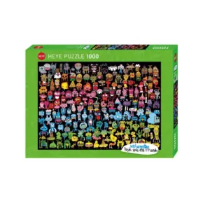 PUZZLE HEYE - J. BURGERMAN : Gribouillis arc-en-ciel - 1000 pièces