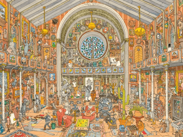 PUZZLE HEYE - M. ADOLFSSON : Cabinet de curiosités - 1500 pièces