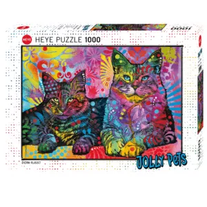 PUZZLE HEYE - D. RUSSO : Devoted 2 Cats - 1000 pièces
