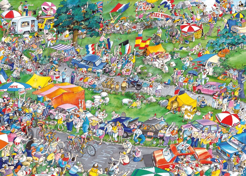 PUZZLE HEYE - R. BLACHON : Course cycliste - 1000 pièces