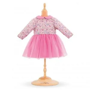 Robe Rose Manches Longues pour poupon 42 cm