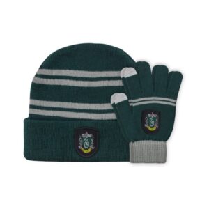 HARRY POTTER - SET DE BONNET ET GANTS TACTILES - SERPENTARD