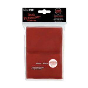 ULTRA PRO - PAQUET 100 SLEEVES STANDARD ROUGE