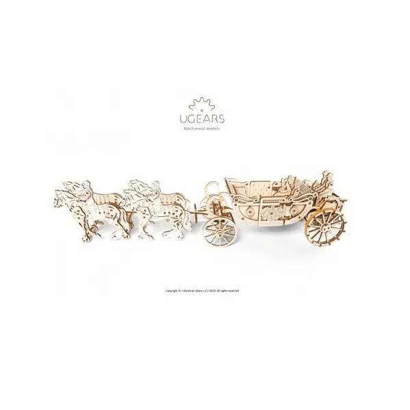 Carrosse Royal Ugears - Puzzle 3d Mécanique en Bois