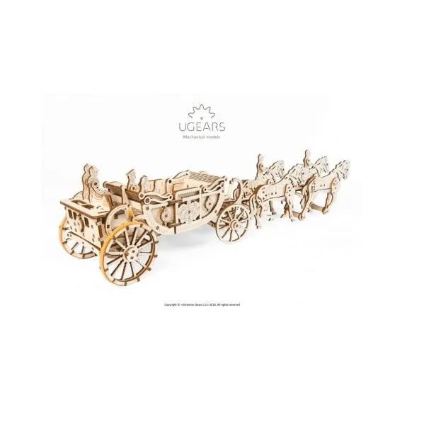 Carrosse Royal Ugears - Puzzle 3d Mécanique en Bois
