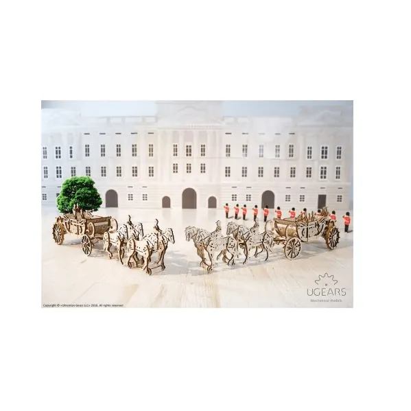 Carrosse Royal Ugears - Puzzle 3d Mécanique en Bois