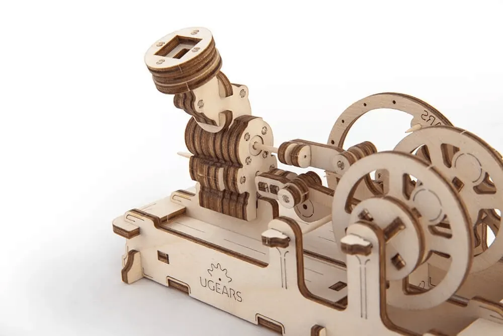Moteur Pneumatique Ugears – Puzzle 3d Mécanique en bois