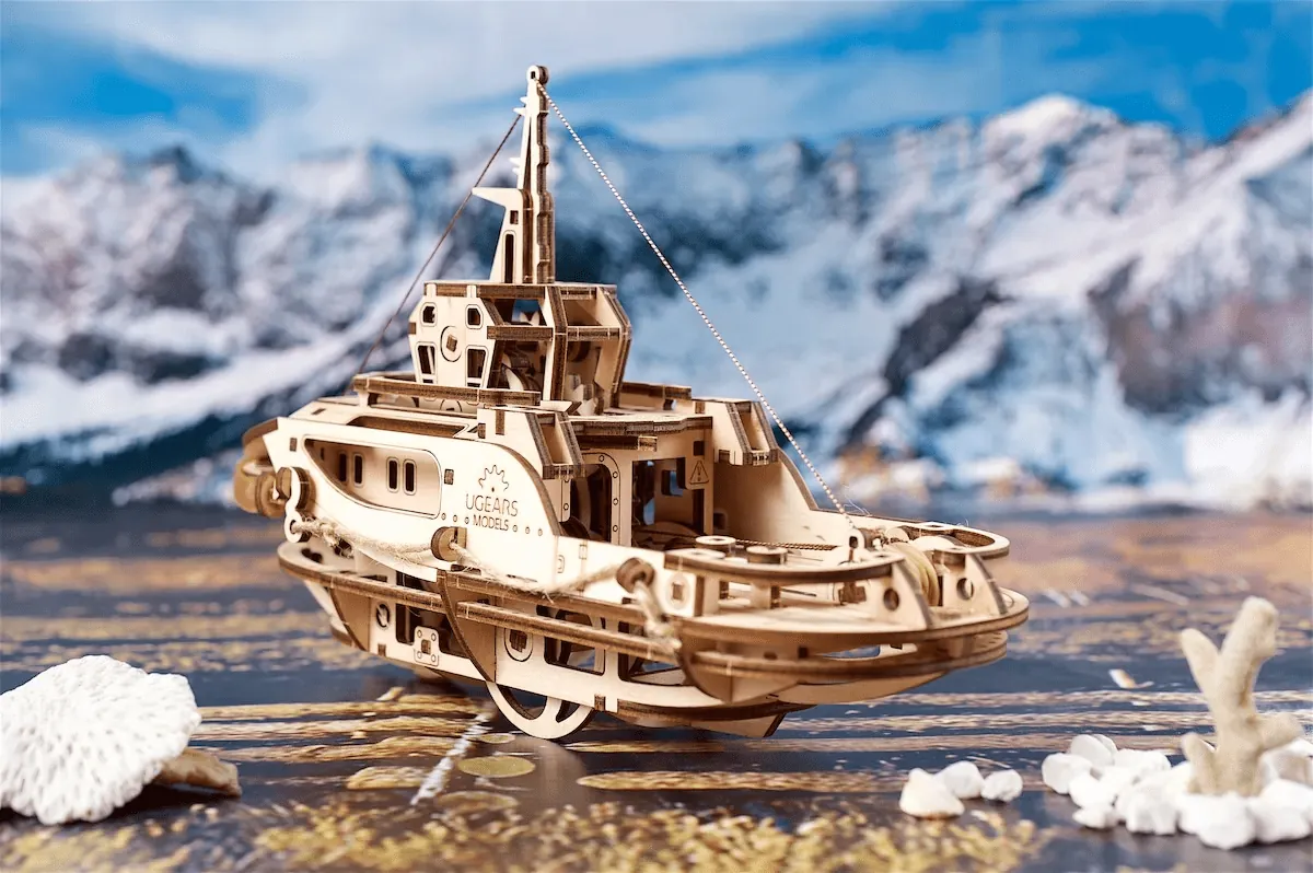 Remorqueur Ugears – Puzzle 3d en bois