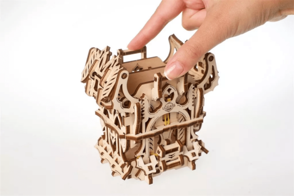 Tour à Dés Modulable Ugears – Puzzle 3D Mécanique en bois