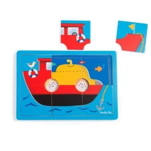PUZZLE A ETAGES MOULIN ROTY - LES BAMBINS - 6 PIECES