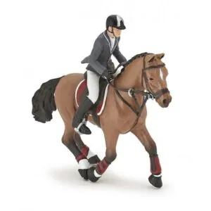 CHEVAL DE CONCOURS ET SON CAVALIER - PAPO