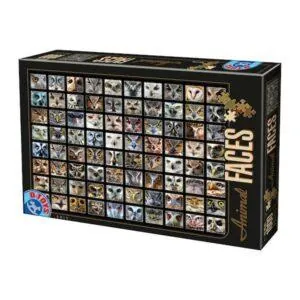 PUZZLE D-TOYS : ANIMAL FACES HIBOUX - 1000 PIECES