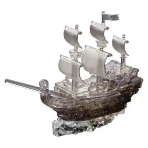 CRYSTAL PUZZLE 3D DELUXE : BATEAU PIRATE NOIR - 101 PIECES