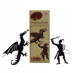 LES FORMIDABLES SILHOUETTES LE CHEVALIER ET LE DRAGON - COCO D'EN HAUT