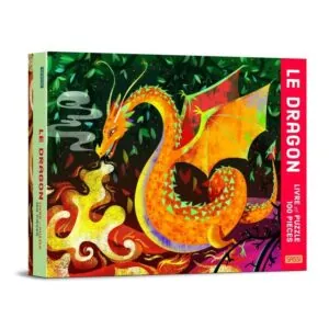 COFFRET LIVRE ET PUZZLE : LE DRAGON - 100 PIECES