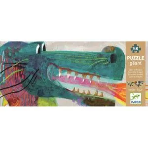 PUZZLE GEANT DJECO : LEON LE DRAGON - 58 PIECES