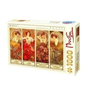 PUZZLE D-TOYS - A.MUCHA : PIERRES PRECIEUSES - 1000 PIECES