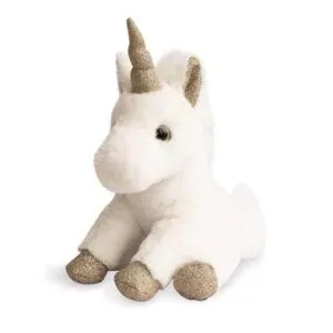 PELUCHE LICORNE OR - DOUDOU ET COMPAGNIE