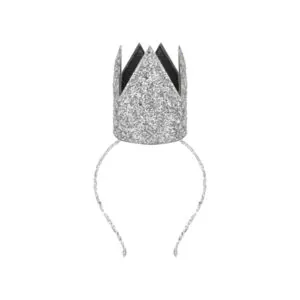 COURONNE DE SA MAJESTE AVEC SEQUINS - GRIS - MIMI ET LULA