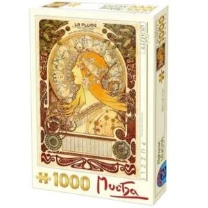 PUZZLE D-TOYS - A.MUCHA : ZODIAQUE LA PLUME - 1000 PIECES