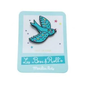 PIN'S OISEAU - BROC N'ROLL - MOULIN ROTY