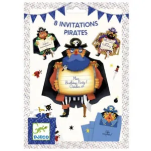 SET CARTES INVITATIONS PIRATES - DJECO
