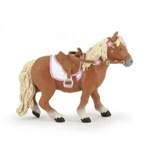PONEY SHETLAND AVEC SELLE - PAPO