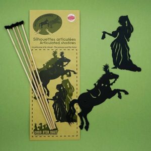 LES FORMIDABLES : SILHOUETTES ARTICULEES LA PRINCESSSE ET LE CHEVAL - COCO D'EN HAUT