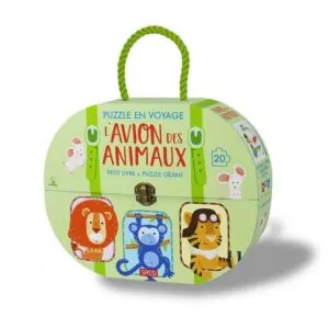 puzzle en voyage avion des animaux 20PCS
