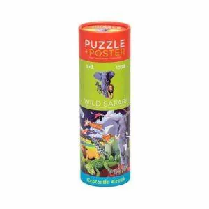 PUZZLE CROCODILE CREEK : ANIMAUX SAUVAGES - 100 PIECES + POSTER