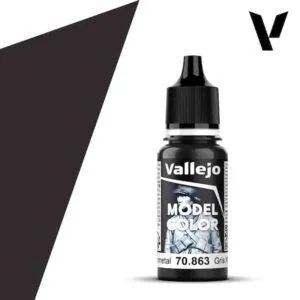 VALLEJO / PRINCE AUGUST - MODEL COLOR - GUN METAL GRIS