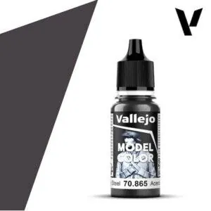 VALLEJO / PRINCE AUGUST - MODEL COLOR - ACIER GRAISSE