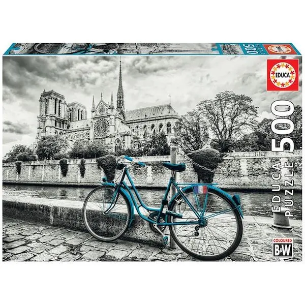 PUZZLE EDUCA : VELO PRES DE NOTRE-DAME DE PARIS - 500 PIECES