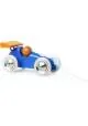 VOITURE DE COURSE A TRAINER ORANGE ET BLEUE
